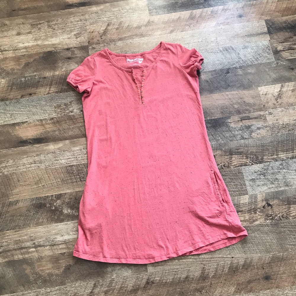 Dream Out Loud by Selena Gomez Salmon Shirt Dress XS